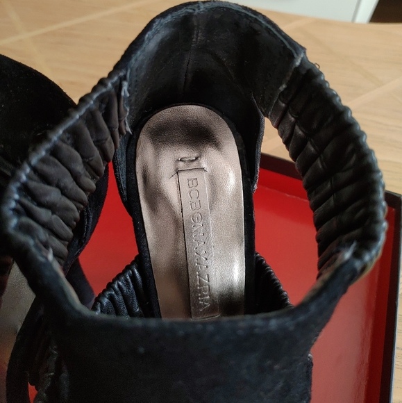 BCBG MaxAzria Suede High Heel Sandals - Picture 5 of 7